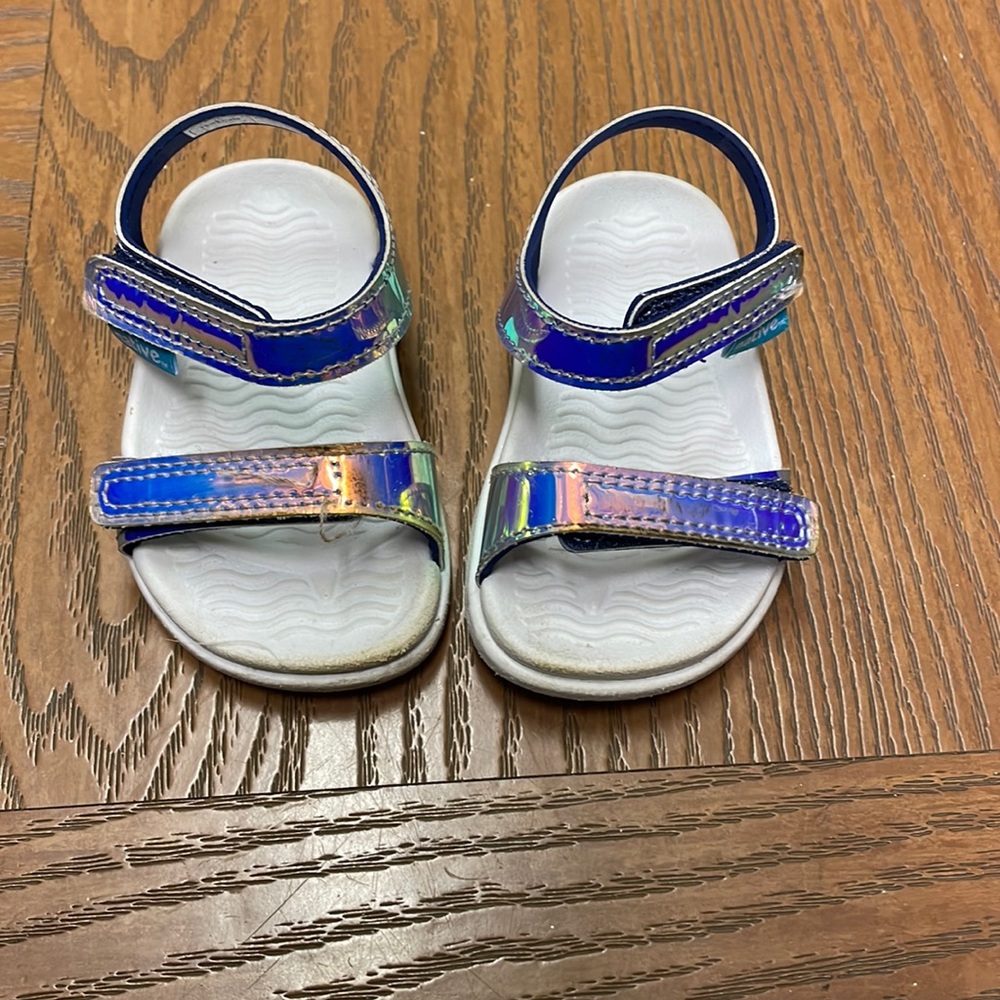 Iridescent Native sandals